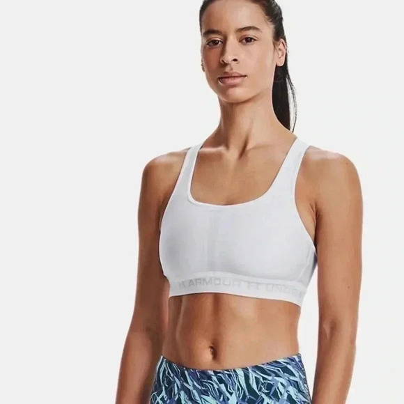 Under Armor Women's Armour® Mid Crossback Sports Bra - Picture 6 of 8
